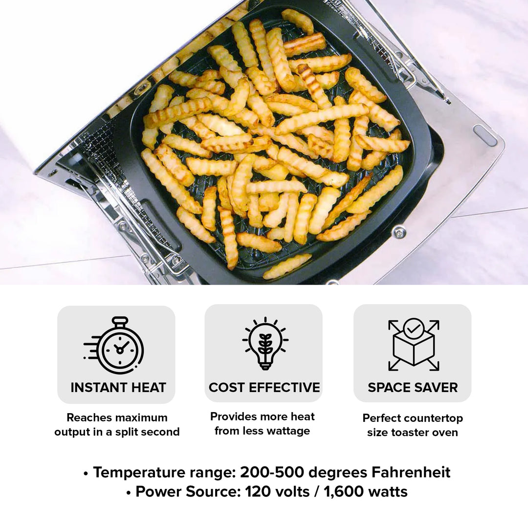 Sengoku HeatMate Graphite Toaster Oven, 120 Volt, Eggshell White (Open Box) - VMInnovations