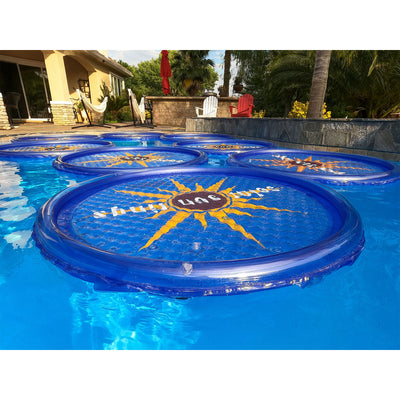 Solar Sun Rings UV Resistant Swimming Pool Spa Heater Solar Cover, Blue (Used) - VMInnovations