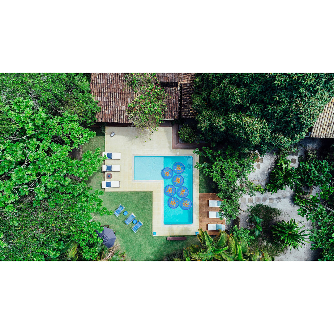 Solar Sun Rings UV Resistant Swimming Pool Spa Heater Circular Solar Cover, Blue - VMInnovations