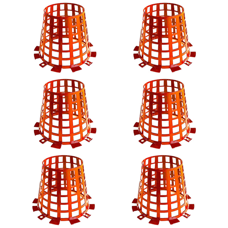 Plant Knight Tree Trunk Guard Protector for Garden Protection, 6 Pack (Orange)