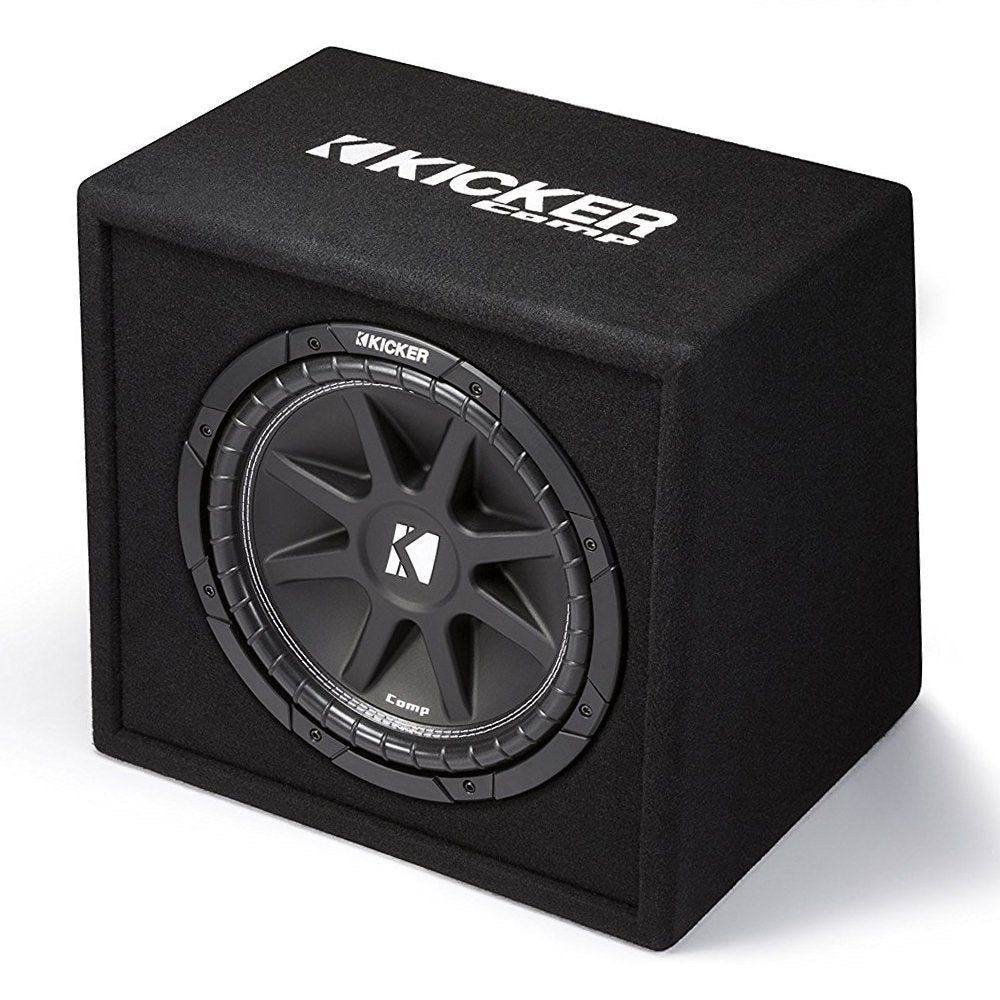 Kicker 43VC124 Comp 12" 300W 4 Ohm Vented Loaded Subwoofer Enclosure (4 Pack) - VMInnovations