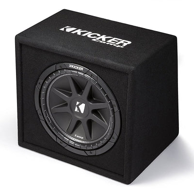 Kicker 43VC124 Comp 12" 300W 4 Ohm Vented Loaded Subwoofer Enclosure (4 Pack) - VMInnovations