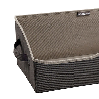 ClosetMaid Large Fabric Organizer Multiple Item Storage Bin, Charcoal (2 Pack) - VMInnovations