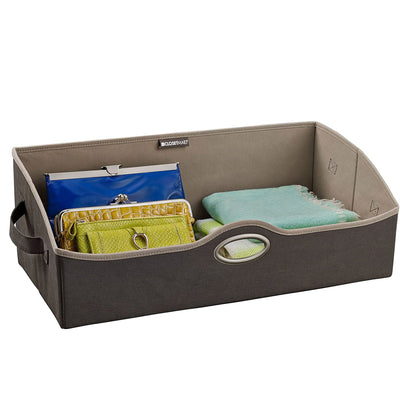 ClosetMaid Large Fabric Organizer Multiple Item Storage Bin, Charcoal (2 Pack) - VMInnovations