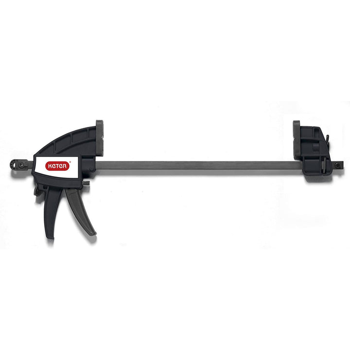 Keter Folding Table Tool Storage Stand Workbench Sawhorse w/12" Clamps(Open Box)