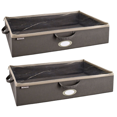 ClosetMaid Fabric Organizer Multiple Item Storage Zip Bag, Charcoal (2 Pack) - VMInnovations