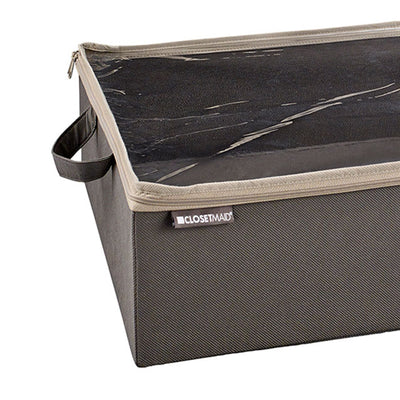 ClosetMaid Fabric Organizer Multiple Item Storage Zip Bag, Charcoal (2 Pack) - VMInnovations
