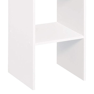 ClosetMaid Decorative Home Stackable 2-Cube Organizer Storage, White (4 Pack)