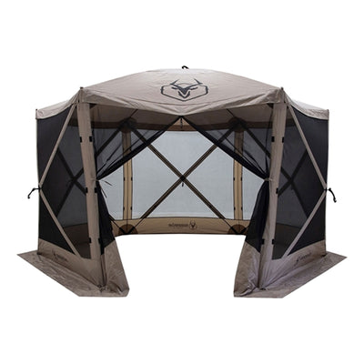 Gazelle Pop Up 8 Person Camping Gazebo Day Tent w/ Mesh Windows (Open Box)