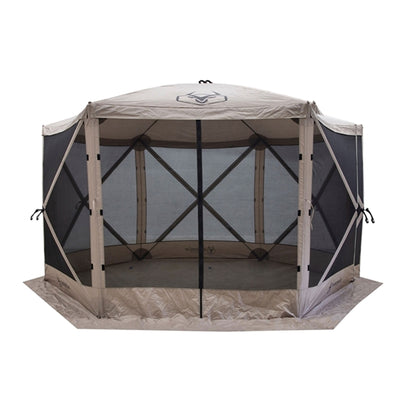 Gazelle Pop Up 8 Person Camping Gazebo Day Tent w/ Mesh Windows (Open Box)