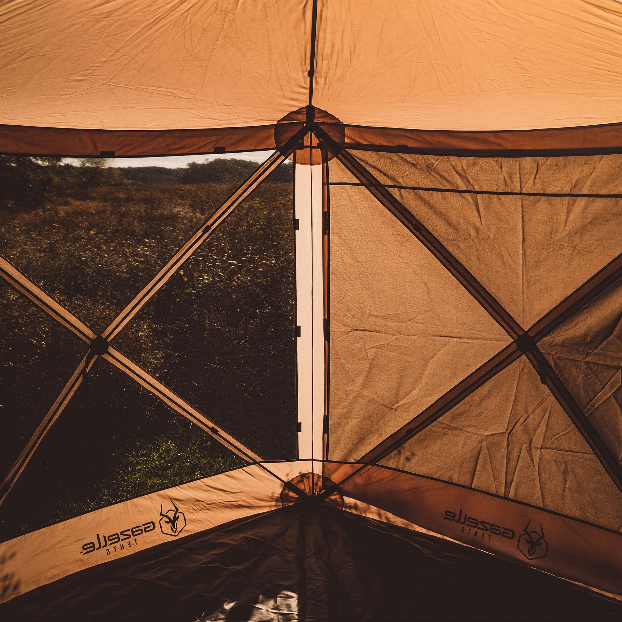 Gazelle Pop Up 8 Person Camping Gazebo Day Tent w/ Mesh Windows (For Parts) - VMInnovations