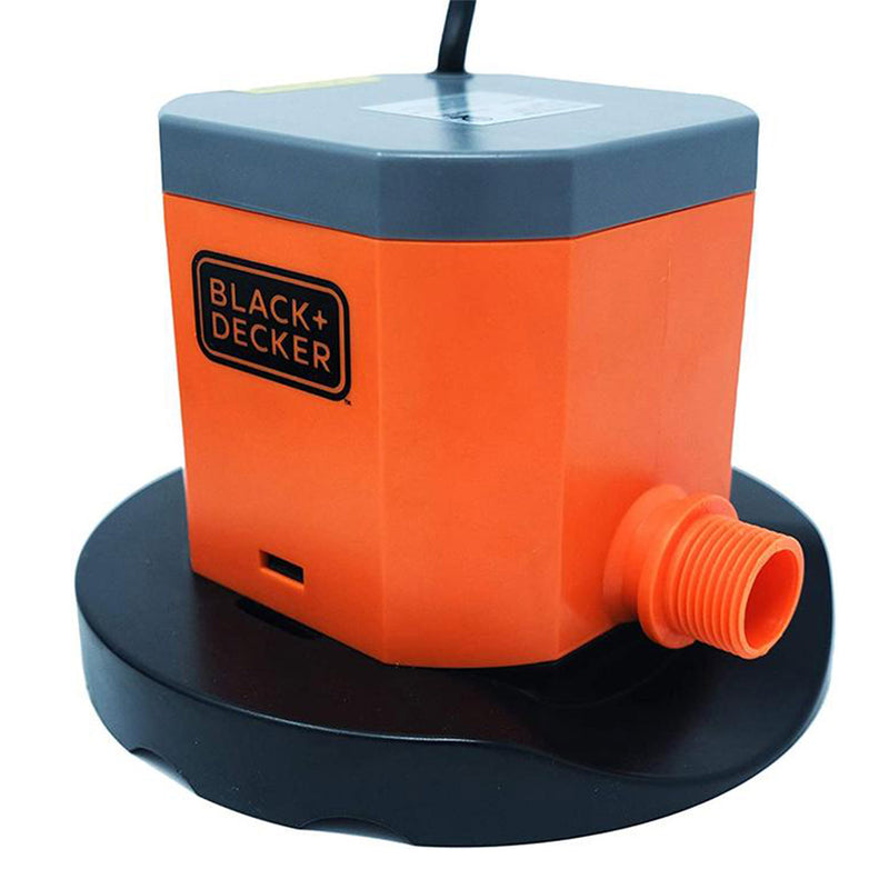 Black+Decker 800 GPH Fully Submersible Manual Winter Swimming Pool Cover Pump