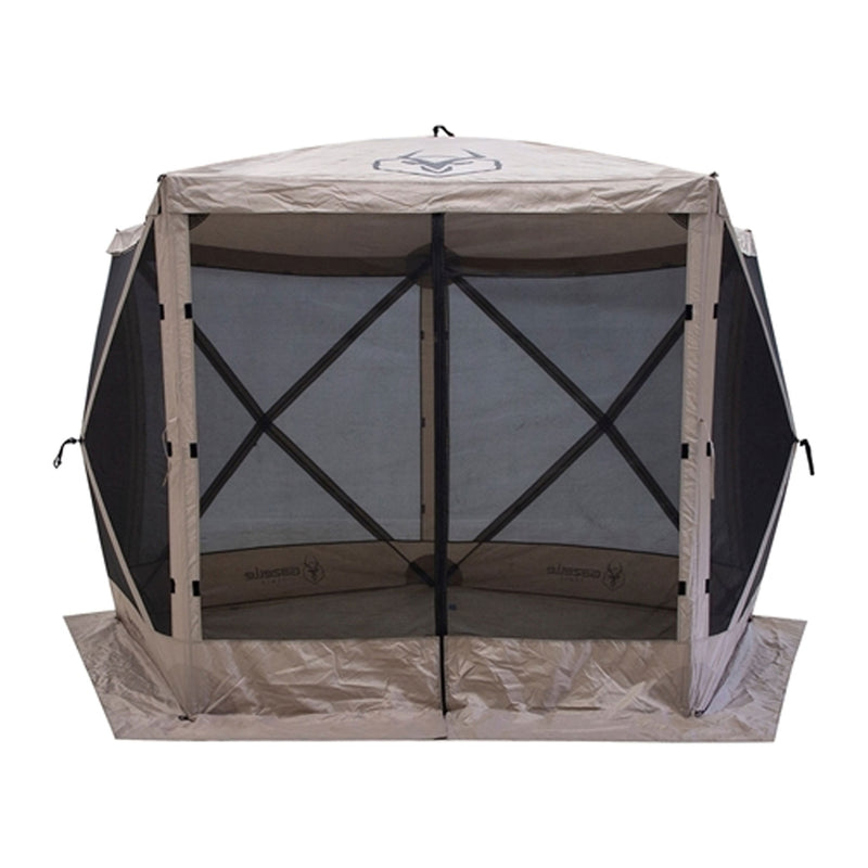 Gazelle Pop Up 4 Person Camping Gazebo Day Tent w/ Mesh Windows (Open Box)