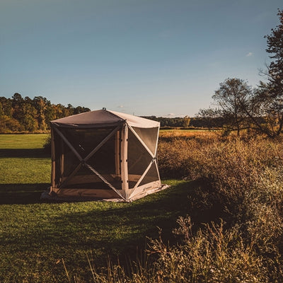 Gazelle Pop Up 4 Person Camping Gazebo Day Tent w/ Mesh Windows (For Parts)