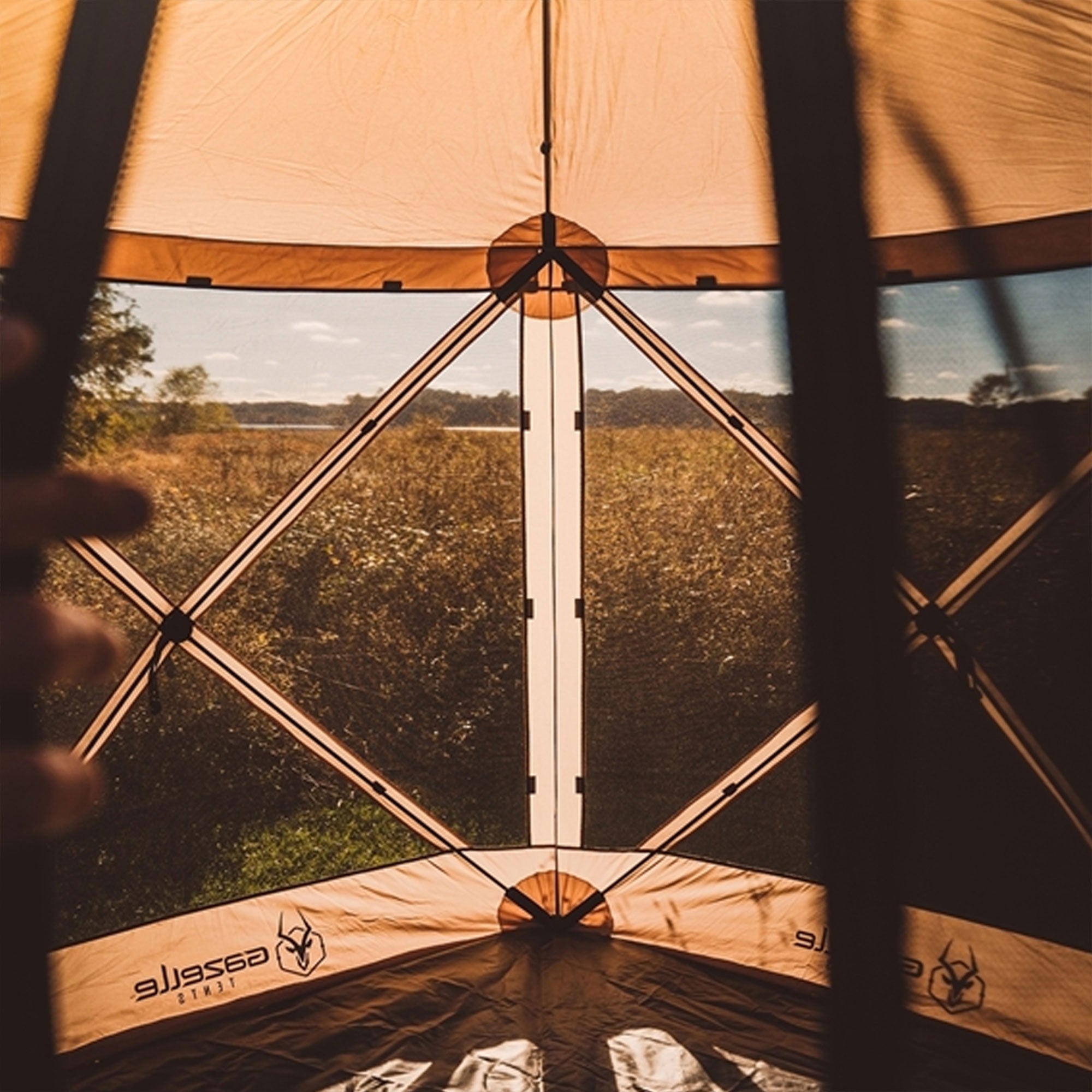 Gazelle Pop Up 4 Person Camping Gazebo Day Tent w/ Mesh Windows (For Parts) - VMInnovations
