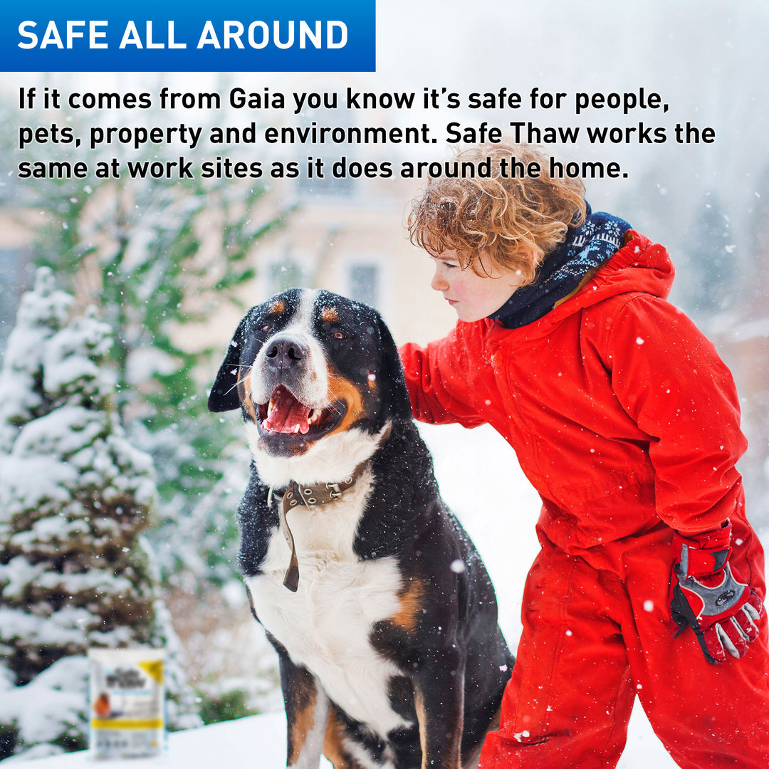 Safe Thaw Industrial Strength Salt Free Traction Agent Ice Melter, 30 Pounds