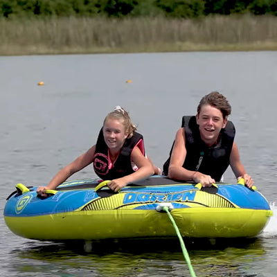 O'Brien Super Screamer 2 Person Inflatable Towable Boating Water Sports Tube - VMInnovations