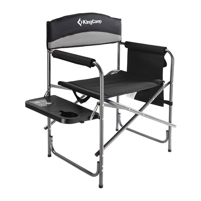 KingCamp Compact Camping Folding Chair with Side Table and Storage Pocket (Used)