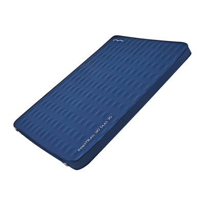 KingCamp Double Self Inflating Sleeping Mat Pad Foam Mattress, Blue (Used)