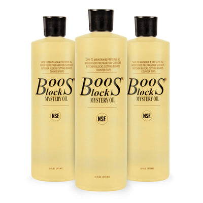 John Boos 24 x 18" Cutting Board Bundle with 3 Pack of Boos Block Mystery Oil