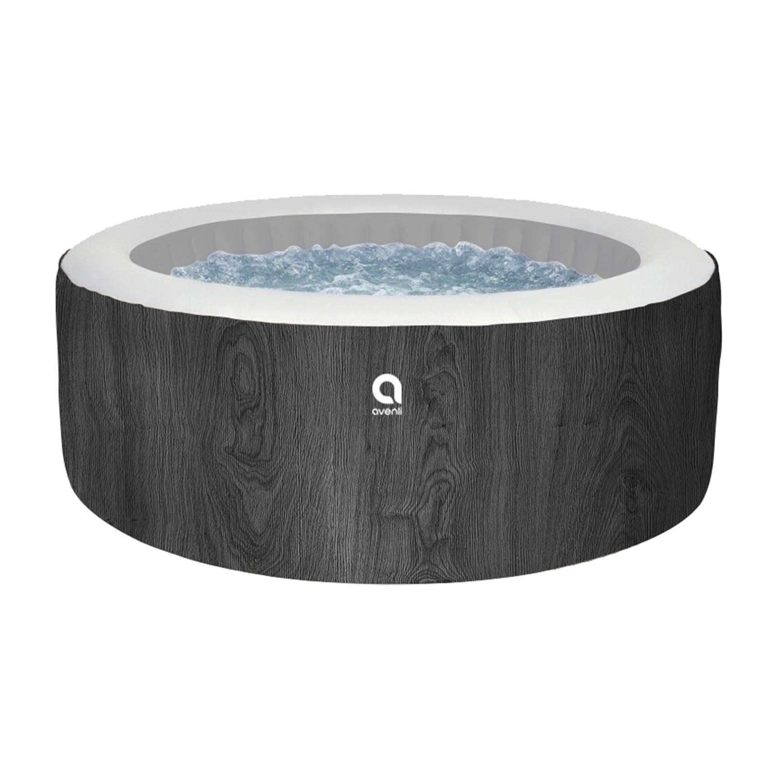 JLeisure Avenli 1,200Lt 63" 6 Person Inflatable Round Hot Tub, Black (Open Box) - VMInnovations