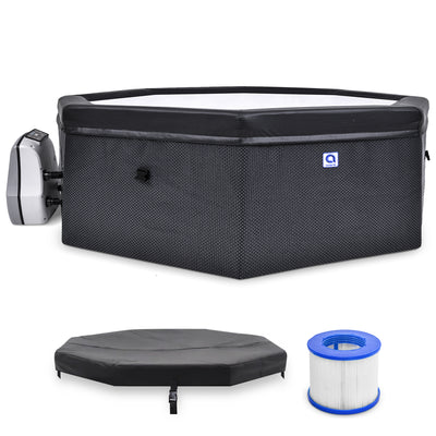 JLeisure Aegean 1,200 Liter 65in 6 Person Rigid Foam Wall Hot Tub Spa (Open Box)