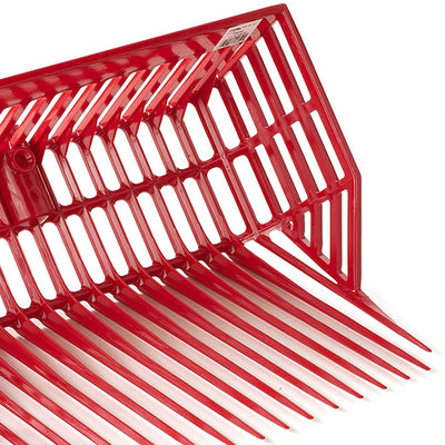 Little Giant Polycarbonate Pitch Fork Head with Basket Design, Red (Open Box) - VMInnovations