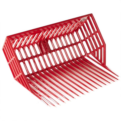 Little Giant Polycarbonate Pitch Fork Head with Basket Design, Red (Open Box) - VMInnovations