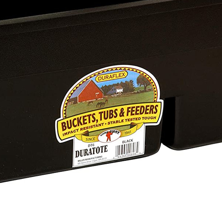 Little Giant DuraTote Tote Box Storage Organizer w/Carrying Handle, Black (Used) - VMInnovations