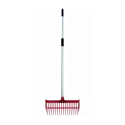 Little Giant DuraFork Polycarbonate Pre Bent Pitchfork with Angled Tines, Red - VMInnovations