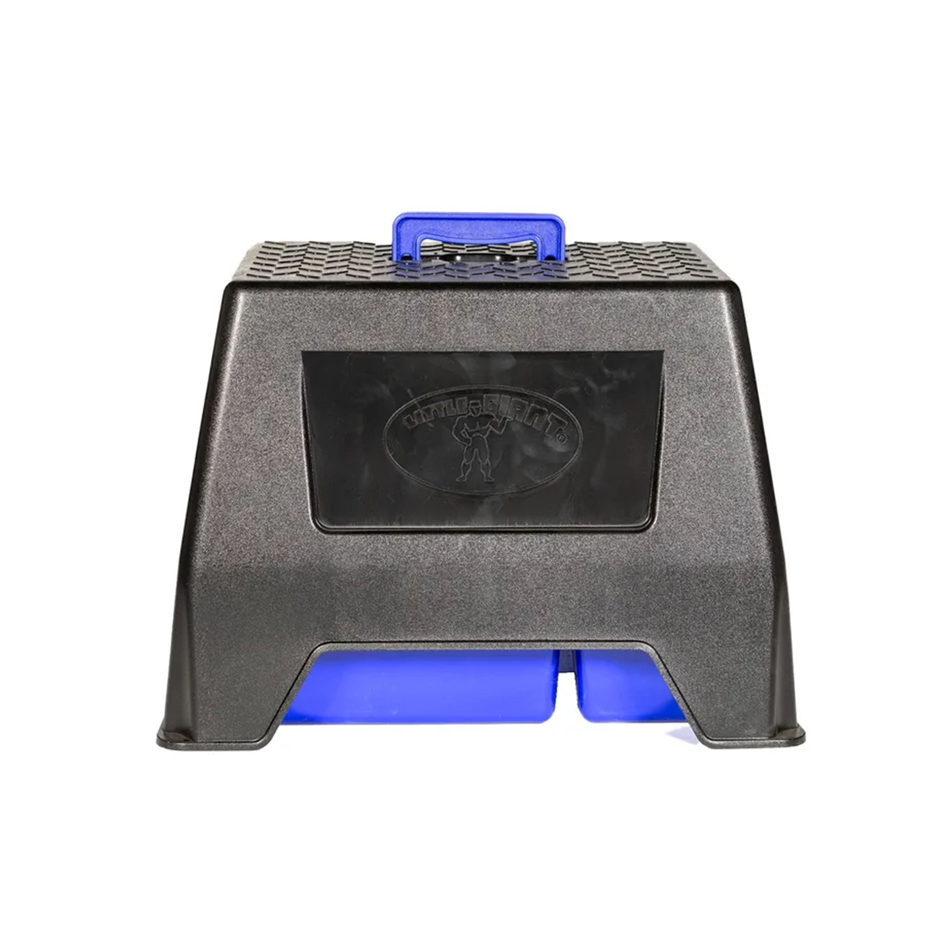 Little Giant DuraTote Stable Stool and Tote Box with Carrying Handle, Blue - VMInnovations