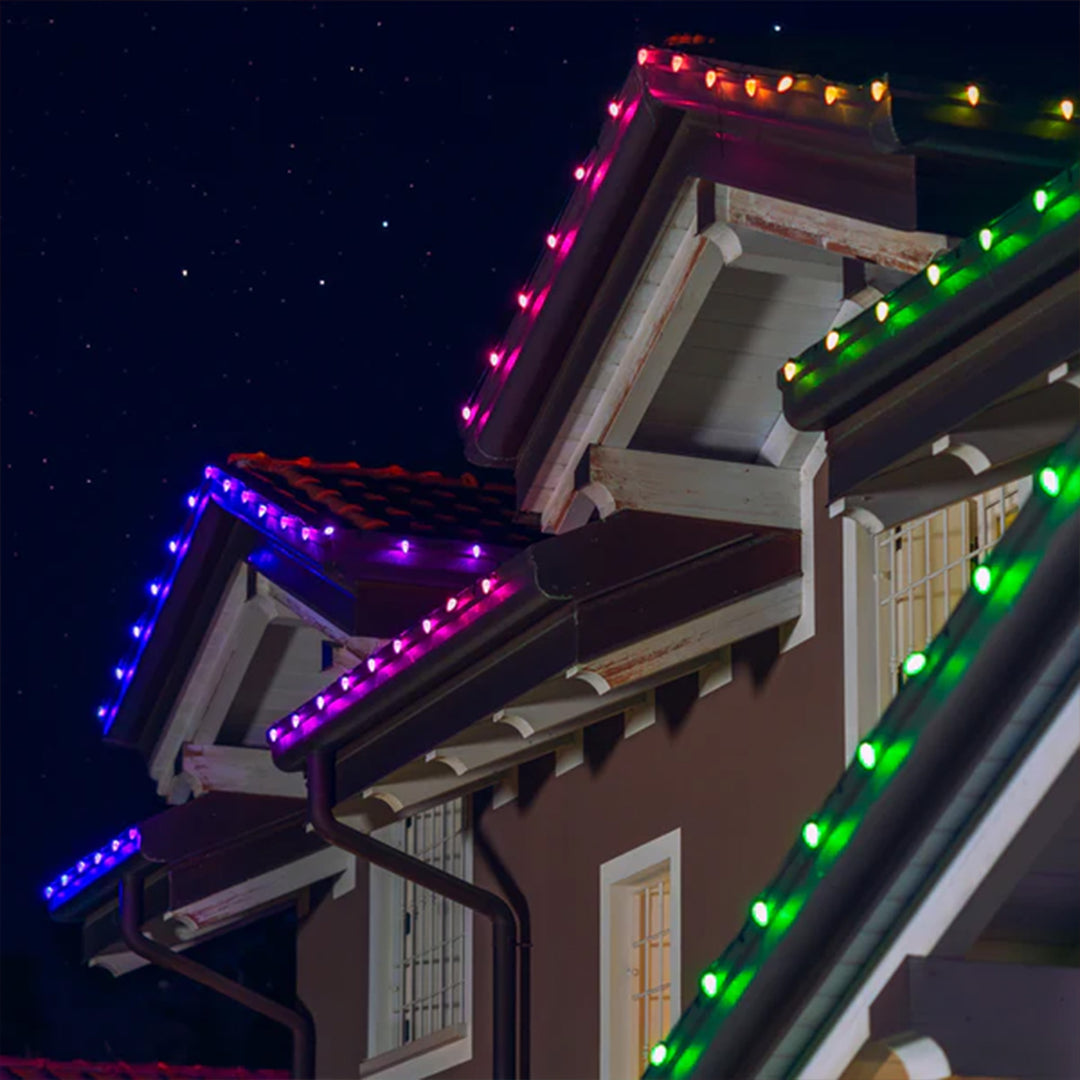 Home Heritage Lumations 15.8 Ft RGB LED Indoor/Outdoor String Lights, 20 Count