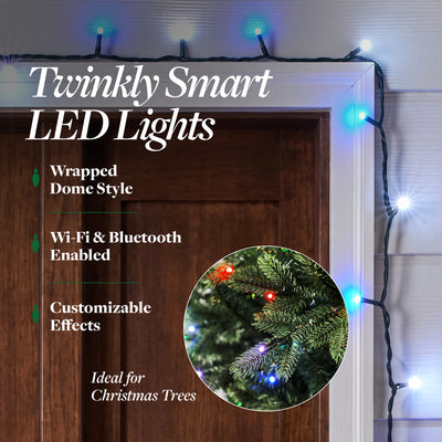 Lumations Twinkly App Controlled Dome Straight Lights, 50, Multi Color (Used)