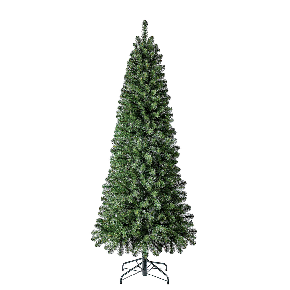 Home Heritage 7' Twinkly Pencil Pine Prelit Artificial Christmas Tree 210 Lights
