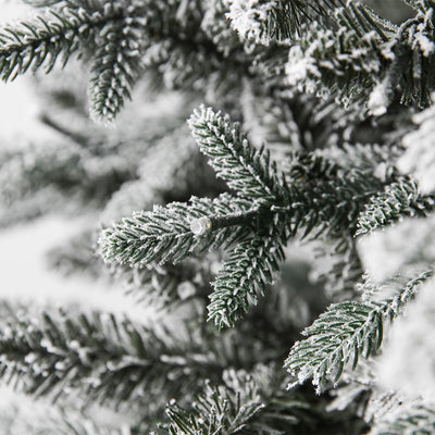 Home Heritage Snowy Redwood Pine 7.5' Prelit Artificial Christmas Tree(Open Box) - VMInnovations