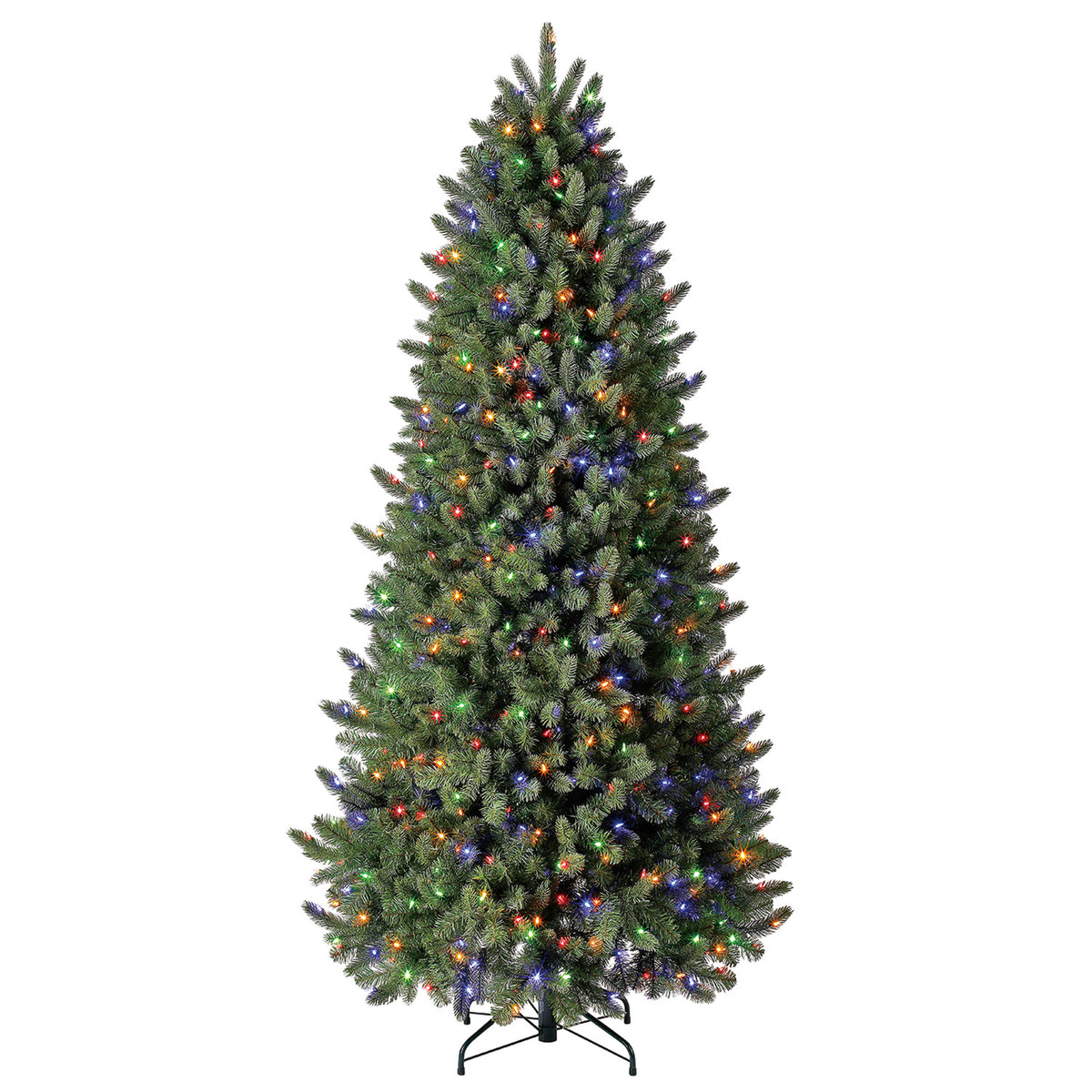 Home Heritage Vermont Spruce 7.5 Ft Prelit Artificial Christmas Tree w/ 600 LEDs