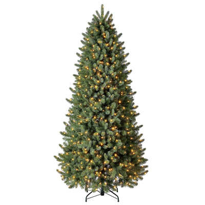Evergreen Classics 7.5 Ft Vermont Spruce Tree, 600 Remote LED Lights (Used) - VMInnovations