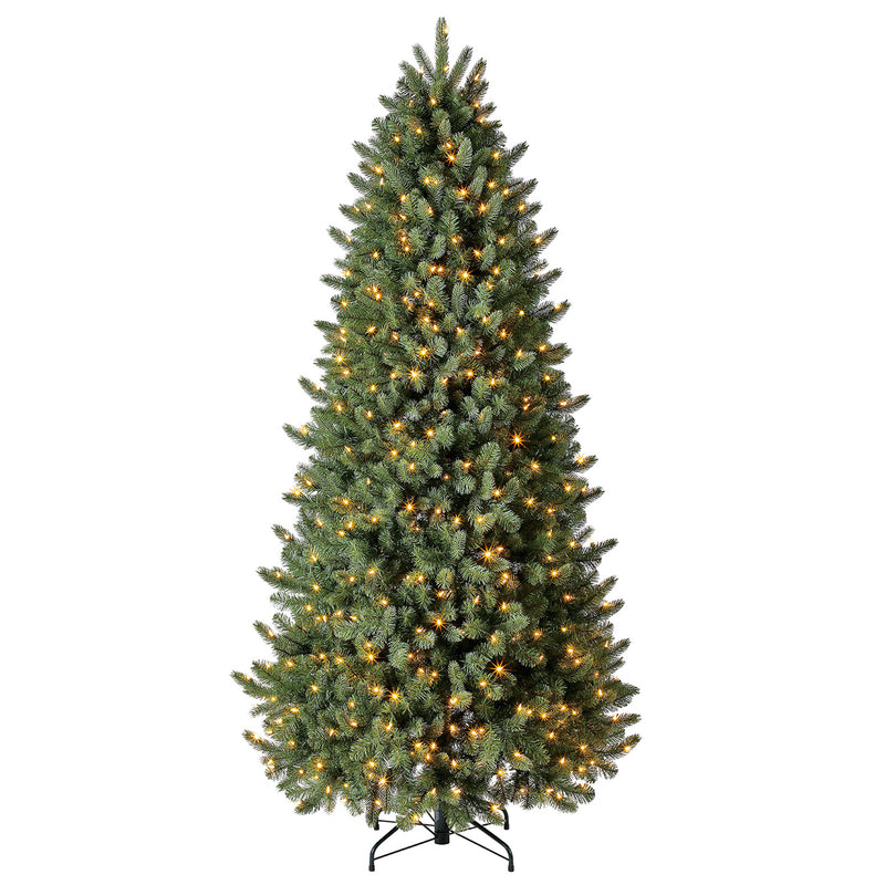 Evergreen Classics 7.5 Ft Vermont Spruce Tree, 600 Remote LED Lights (Used)