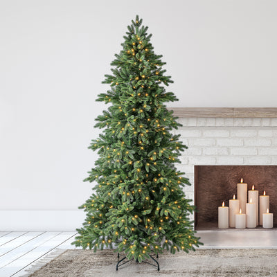 Virginia Fir 7.5 Ft Artificial Christmas Tree, Prelit w/ 700 LEDs (Used)