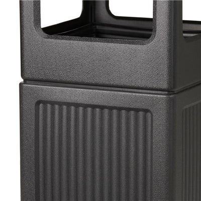 Safco Canmeleon Outdoor and Indoor Recessed Panel Trash Can, 38 Gal (Used)