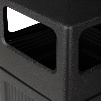 Safco Canmeleon Outdoor and Indoor Recessed Panel Trash Can, 38 Gal (Used)