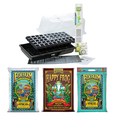SunBlaster SL1611206 Grow Up Beginners Propagation Kit and Potting Soil Mix Set