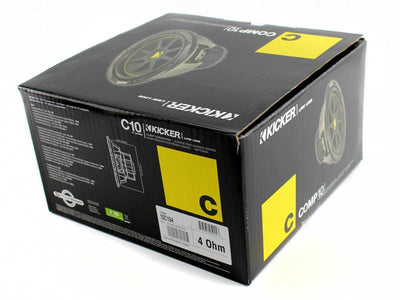 2) New KICKER 10C104 Comp 10" 600 Watt 4 Ohm Car Subwoofers Combo C10 10C10-4