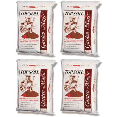 Michigan Peat Garden Magic Organic Planting Potting Soil, 40 Pound Bag (4 Pack)
