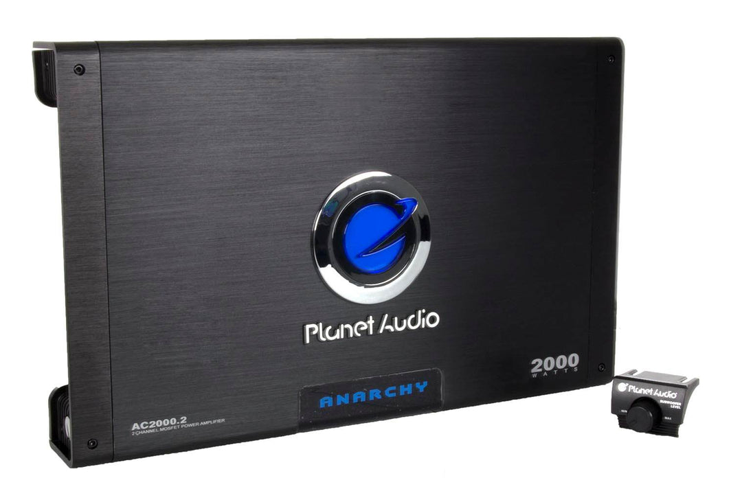 Planet Audio AC2000.2 2000-Watt 2 Channel A/B Car Audio Amplifier with Remote