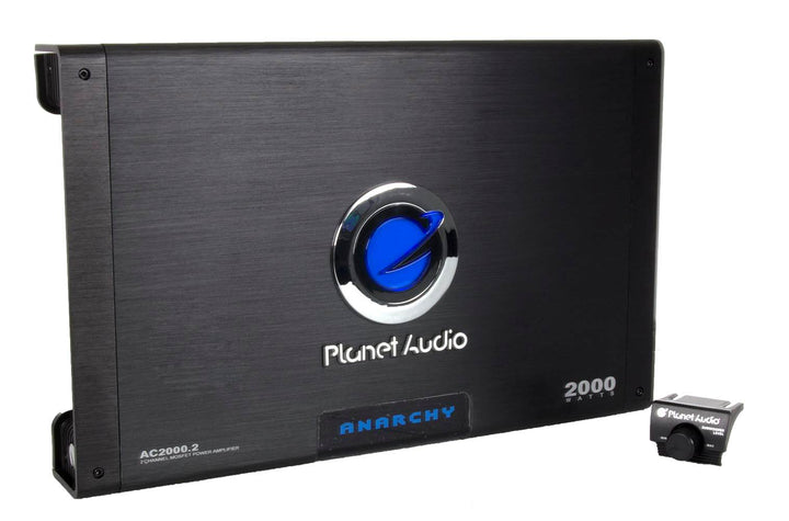 Planet Audio AC2000.2 2000-Watt 2 Channel A/B Car Audio Amplifier with Remote