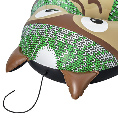 Oakley the Owl 1 Person Inflatable Winter Snow Tube Sled (Open Box) - VMInnovations