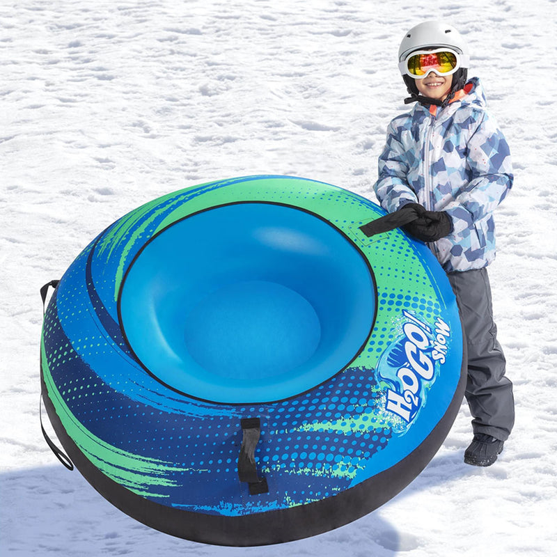 H2OGO! Snow 48 Inch Blizzard Blast Kids Winter Snow Tube Sled for Ages 6 and Up