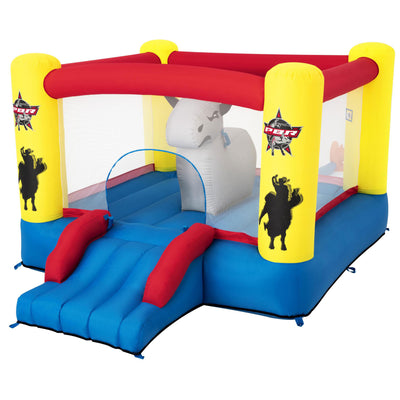 Bestway Brave the Bull Kids Inflatable Bouncer House and Slide (Open Box)