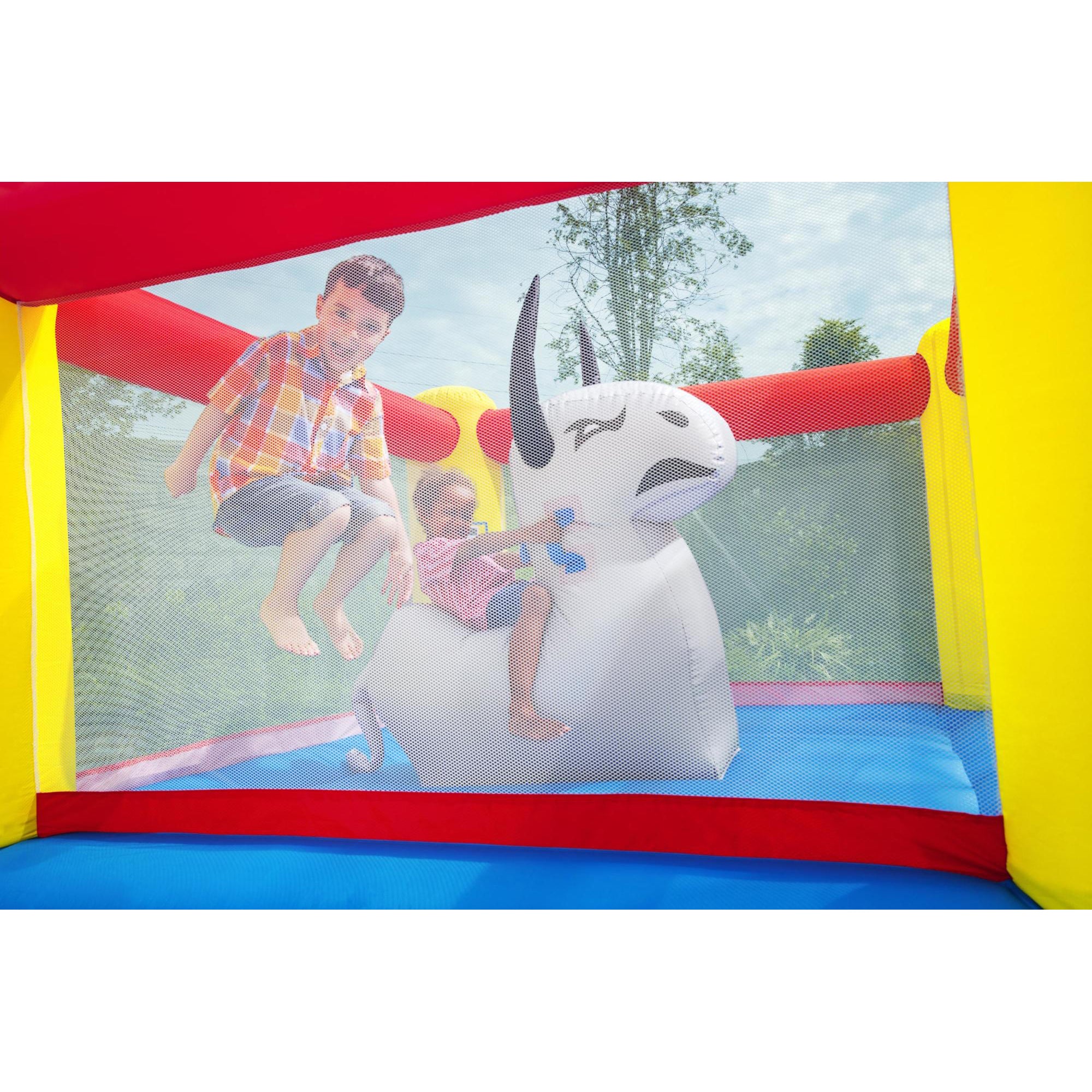 Bestway Brave the Bull Kids Inflatable Bouncer House and Slide (Open Box) - VMInnovations